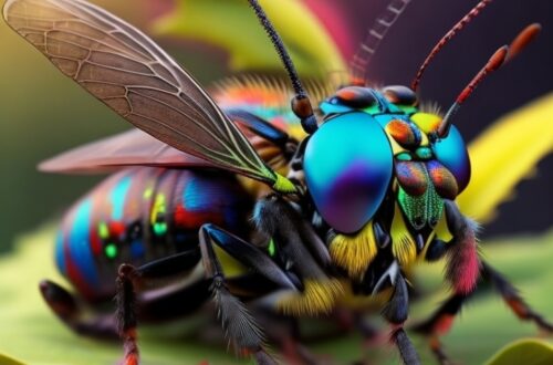 calidoscópico insecto de muchos colores